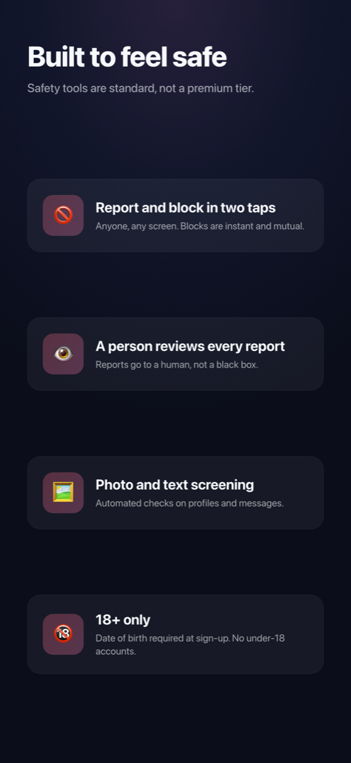Overview of safety features available in Pulse